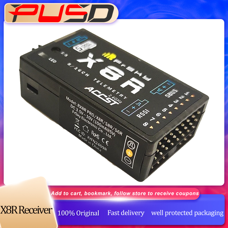 Receiver Sbus 8Ch - FrSky X8R 8Ch/16ch 2.4ghz Receiver W/