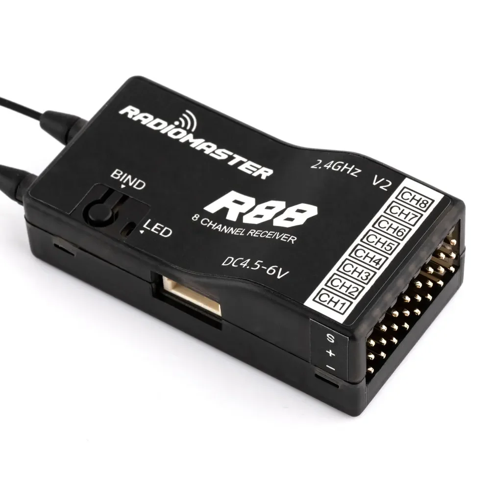 RadioMaster R88 V2.0 8ch SFHSS - đánh giá và giá Receiver Sbus 8Ch