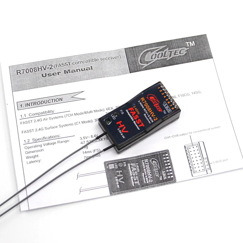 NEW Cooltech R7008HV-2 Futaba  - đánh giá và giá Receiver Sbus 8Ch