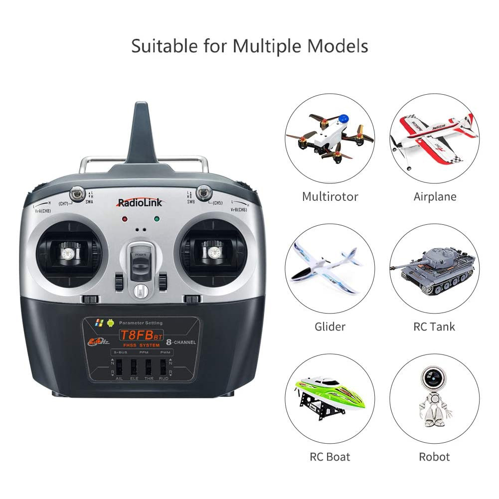 Radiolink T8FB V2 8CH RC Trans - đánh giá và giá Receiver Sbus 8Ch