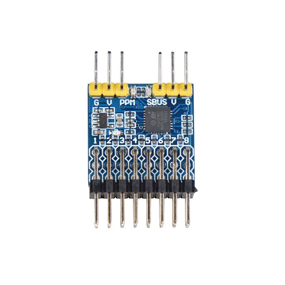 JHEMCU 8CH Receiver PWM PPM SB - đánh giá và giá Receiver Sbus 8Ch