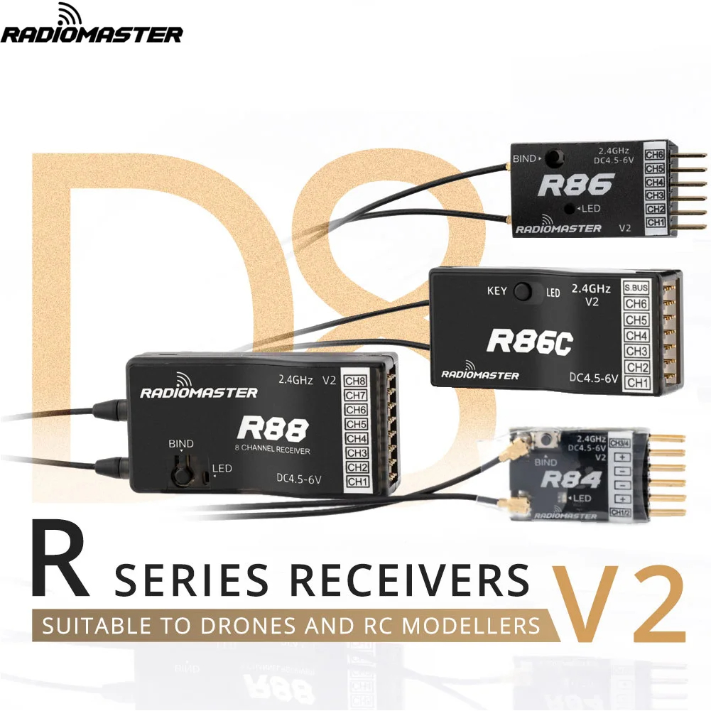 Radiomaster R81 R84 R86 R86C R - đánh giá và giá Receiver Sbus 8Ch